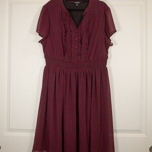 Torrid retro lip print dress